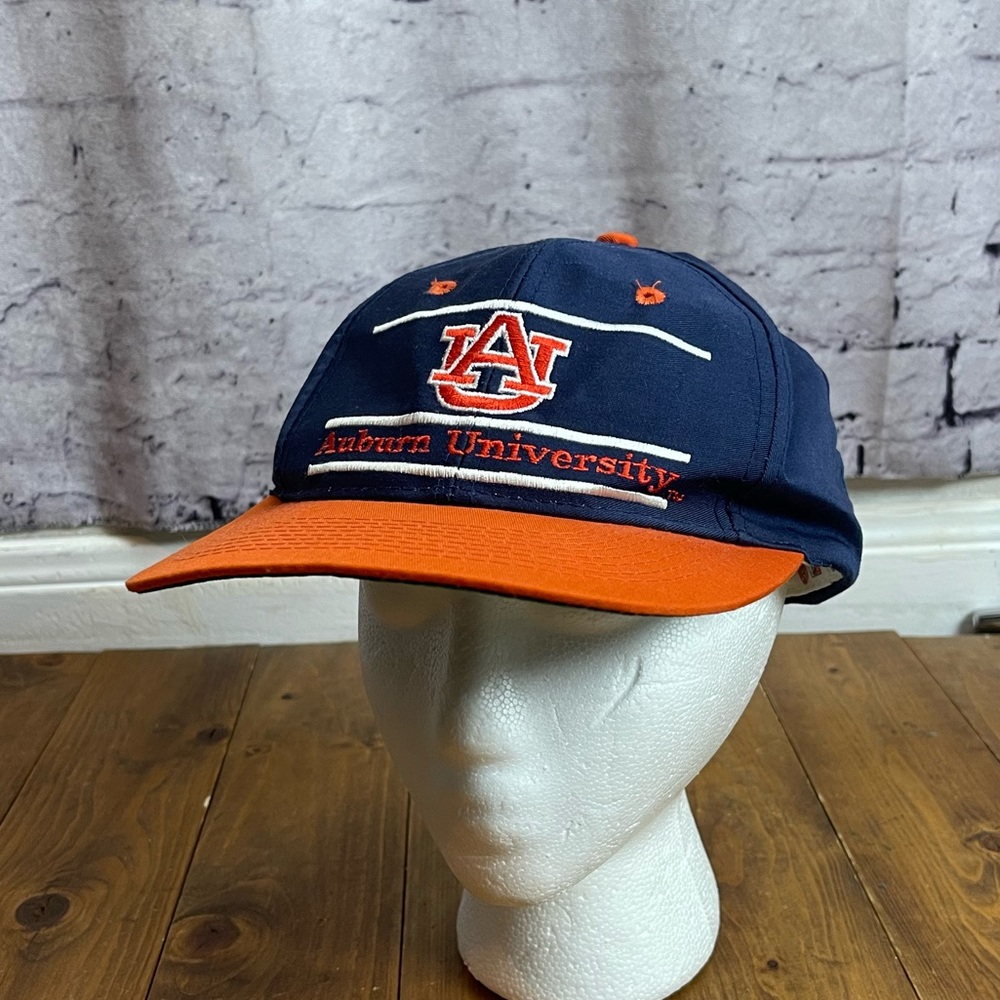 The Game vintage Auburn university 6 panel baseball cap navy and orange